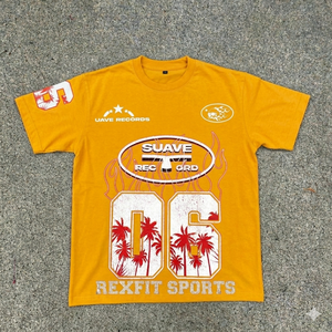 REXFIT SPORTS Camiseta Negra Oversize con Efecto Ácido para Hombre, Cuello Redondo, Estilo Urbano, Informal, Personalizada - Product Image 6