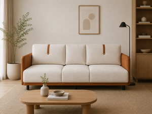 Minimalist Vietnam Home Use Living Room <b>Sofas</b> High Quality New Top <b>Sofa</b> 220x85cm Two Seater Foam <b>Fabric</b> Couch - Product Image 1