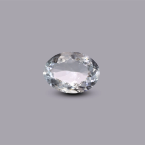 Natural 5.5 Carat Aquamarine Loose Gemstone Oval Faceted Cut for Fine Jewelry - Product Image 1