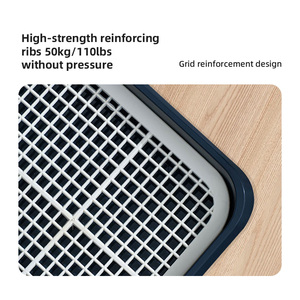 Bac à litière pour animaux de compagnie d'intérieur avec support amovible pour tapis absorbant pour chiots, anti-déversement d'urine, faible MOQ - Product Image 5