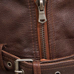 Chaqueta de Cuero Personalizable para Hombre, Estilo Urbano, de Alta Calidad, Impermeable, Resistente al Viento, Transpirable y de Secado Rápido, Sostenible - Product Image 5