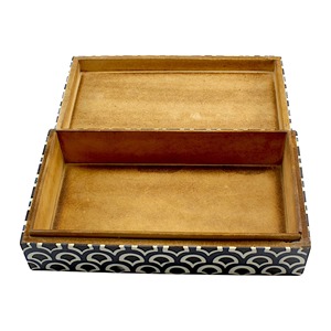 Organizador de almacenamiento rectangular, caja de resina hecha a mano para dormitorio, organizador decorativo multifuncional para decoración de dormitorio - Product Image 3