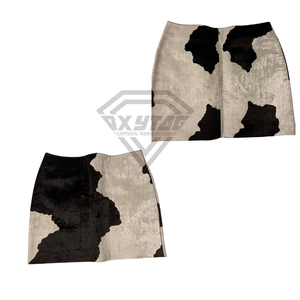 Custom <b>Cow</b> <b>Print</b> Leather Mini <b>Skirt</b> Manufacturer Wholesale OEM Fashion Women Short Bodycon Animal <b>Print</b> Party Clubwear Apparel - Product Image 3