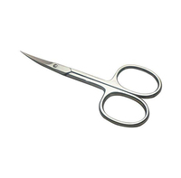Ciseaux à cuticules droits en acier inoxydable écologiques pour la beauté des ongles, nouveau design, service OEM, manucure professionnelle
