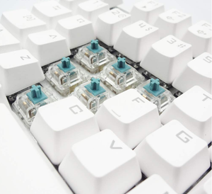 Линейный переключатель <span class=keywords><strong>JWK</strong></span> T1 Giant V2, 5-контактный скользящий переключатель, прозрачные голубые, молочно-зеленые Тактильные переключатели клавиатуры - Product Image 5