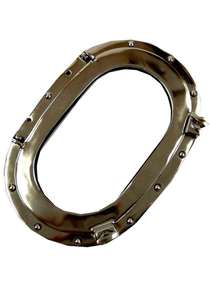 Brass Oval Antique Maritime Ship Window <b>Mirror</b> Porthole Wall Decor Vintage Nautical Style - Product Image 5