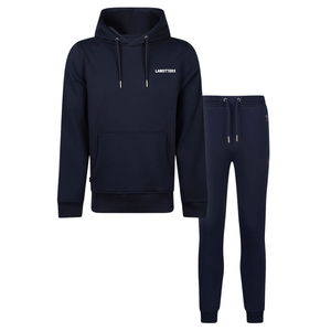 Men's Pullover Fleece Hoodie Tracksuit Set Kangaroo Pocket Cuffed <b>Trousers</b> <b>Side</b> <b>Zip</b> Pocket Easy Fit Casual Sportswear OEM Outfit - Product Image 1