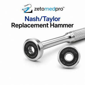 ค้อนเปลี่ยนหัวสำหรับงานทันตกรรม Nash Taylor ทำจากสแตนเลส อุปกรณ์ตกแต่งฟัน OEM Zetomed Pro - Product Image 2