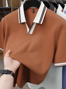 Men's Customized Color Short Sleeve for Shirt Digital Printed Logo Breathable Casual Front Design Polyester/Cotton Jersey - Product Image 5