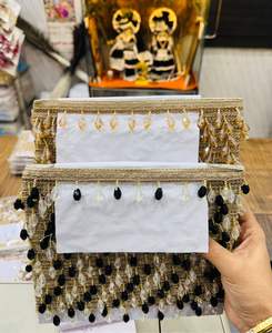 Wholesale Crystal Beaded <b>Fringe</b> <b>Trim</b> Tassel Lace For Garments Curtains Luxury Home Decor Handwoven Glass Bead Ribbon - Product Image 5