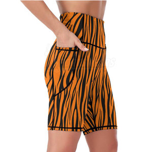 Shorts de Yoga Transpirables y Ecológicos con Logotipo Personalizado para Mujer, Shorts de Gimnasio sin Costuras de Cintura Alta para Entrenamiento Físico y Ropa Deportiva - Product Image 5