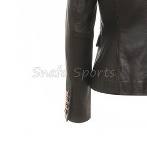 Chaqueta de cuero para mujer, corta, moderna, diseñada para un estilo casual juvenil, cómoda para el uso diario. - Product Image 6