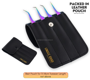 OEM Lash Extension Tweezers Fiber Tip Eyelash Extension Tweezer with 75 90 Degree Tip Shining <b>Rainbow</b> Color Lash Tool - Product Image 6