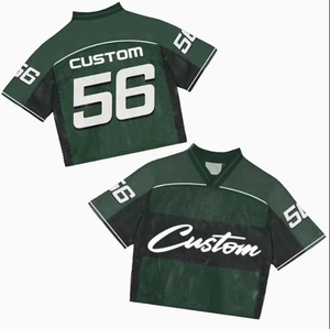 Men Sublimation Polyester Crop Printed Youth Manufacturer Shirt <b>Baseball</b> Football Boxy Fit Cropped Oversized T Shirt Custom - Product Image 3