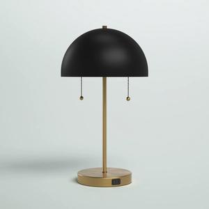 Lámpara de Mesa de Latón Dorado de Diseño con Base de Mármol y Pantalla de Tela para Decoración del Hogar - Product Image 2