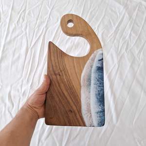 Tablero Decorativo de Madera Blue Wave - No Tóxico, Fácil de Limpiar, Apto para Lavavajillas - Product Image 6