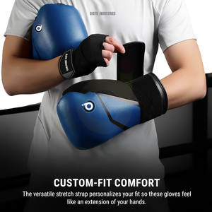 Premium Quality Leather Boxing Gloves with Adjustable Wrist <b>Strap</b> Customizable Logo and Color for Training - Product Image 6