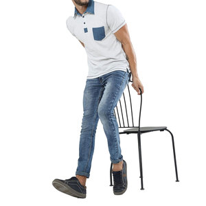 Polo tricoté personnalisé et confortable pour adultes, 100 % coton, faible MOQ, grandes tailles, impression tendance - Product Image 5