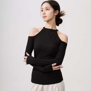 Camiseta Deportiva de Manga Corta para Mujer, de Secado Rápido, Elástica, para Yoga, Fitness, Gimnasio, Entrenamiento, Ropa Deportiva - Product Image 2