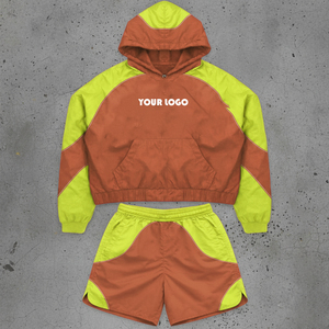 New Customized Men's <b>Winter</b> Printed Windbreaker Shorts Tracksuit Plus Size Eco-Friendly Reversible Breathable Fashionable Solid - Product Image 1