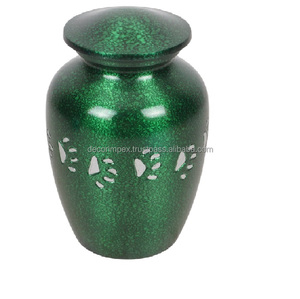 Pet small Arrival New Latest Design Decorative Metal Cremation Urn Memorial Urn with Polished Design at wholesale price - Product Image 5