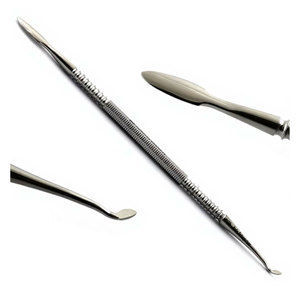 Ciseaux à cire dentaire professionnels à double extrémité pour la sculpture de la cire et le modelage de la porcelaine en laboratoire, en acier inoxydable - Product Image 1
