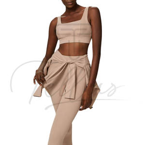 Conjuntos Deportivos de Yoga para Mujer de Alta Calidad, Transpirables, en Tela de Spandex/Poliéster, con Nuevo Diseño Estampado, Tallas Grandes, 3 Shorts - Product Image 5