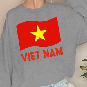 Vietnam VIET NAM avec des sweatshirts femme étoile jaune - Product Image 2