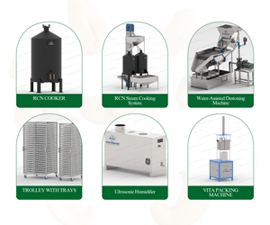 Olla para Cocción de Nueces de Anacardo de 800 Kg con Vaporera, Componentes Centrales del Motor Probados e Inspeccionados, Capacidad de 900 Kg - Product Image 3