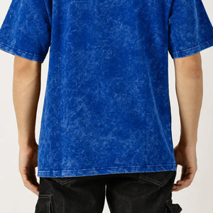 เสื้อยืดผู้ชายแบบย้อมสีเอซิด ราคาส่ง พร้อมโลโก้สั่งทำ ผ้าฝ้าย 100% ระบายอากาศได้ดี คุณภาพสูง ทรงยาว รับผลิตแบบ OEM - Product Image 5