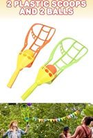 Jeu de capture de balles en plastique, raquette de lacrosse, pour 2 joueurs, durable, portable, couleur personnalisée, divertissement