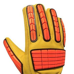 Guantes de Impacto para Deportes con Protección de Cuero de Alta Calidad, Diseño de Palma Antivibración y Dedos Completos - Personalizables - Product Image 4