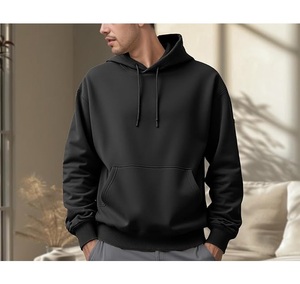 Sweat à capuche pour homme, best-seller, 100% coton, doublé, manches longues, col tombant, uni, confortable, grande taille, personnalisable - Product Image 3