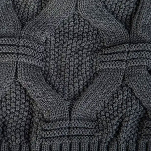 หมวกบีนนี่ฤดูหนาวแสนสบายบุขนแกะ หมวกไหมพรมอุ่นๆ สำหรับอากาศหนาวเย็น ผู้ชาย ผู้หญิง หมวกสกัลลี่ บีนนี่  รับสกรีนโลโก้ หมวกฤดูหนาว - Product Image 6