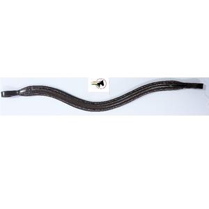 Cabezalera de cuero acolchada de alta calidad para caballo, delgada y plana, con ribete de purpurina, para fijación de remaches y cristales DIY - Product Image 1