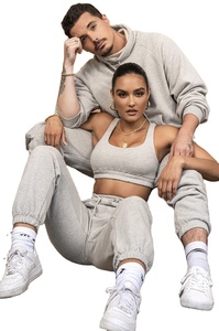 Wholesale Women's Active Sports Fleece Bra Track Suit Women's Athletic Yoga Gym Sweat Suit For Jogging - Product Image 2