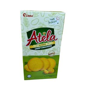 ATELA 150G Vietnam OEM Snack al por mayor galletas crujientes de patata dulce y salada en bolsita y caja de embalaje - Product Image 1