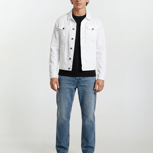 Mens Denim Jacket With Multi Pockets Utility Style Long Sleeve Jean Coat Outdoor Travel Jacket Durable Cotton Fabric Clothing - Product Image 4