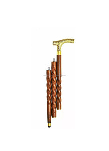 Bastones de madera de alta calidad 100% con diseñador de mango de latón decorativo para tamaño personalizado a la venta - Product Image 2