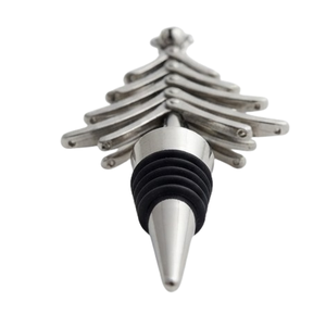 Bouchon de bouteille artisanal en métal, le plus vendu, pour champagne, finition argentée, arbre de Noël, bière, bar, vin - Product Image 4