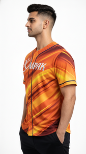 Maillot de baseball classique respirant à manches courtes grande taille avec impression par transfert thermique pour équipes sportives et usage quotidien - Product Image 6