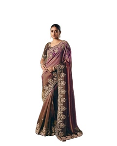 ผ้าปักลายแฮนด์เมด Sunset Glow สำหรับงานปาร์ตี้ฤดูร้อน ดิวาลี หรืองานเลี้ยงฤดูหนาว ซึมซับความชื้น ไม่ยับง่าย สำหรับผู้หญิง - Product Image 6