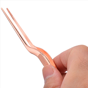 Pince de chef professionnelle en acier inoxydable allemand, idéale pour l'agencement des plats et la préparation culinaire – Ensemble de pinces de cuisine manuelles - Product Image 5