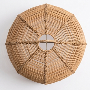 Lámpara Colgante de Sisal Natural Tejida a Mano, Estilo Boho, Pantalla de Lámpara Colgante Tipo Jaula de Pájaro, Lámpara de Techo Tejida para Decoración de Habitaciones de Hotel, Cafetería, Resort - Product Image 2