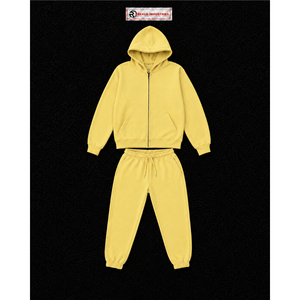 Conjunto Deportivo Dorado para Hombre, Sudadera con Cremallera Completa y Pantalones Jogger, Ropa Deportiva Informal para Gimnasio, Entrenamiento y Uso Diario, Conjunto de Dos Piezas - Product Image 5