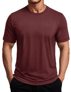 OEM Wholesale Men's Quick Dry Sports T-Shirt Custom Logo <b>Polyester</b> Spandex Blend Breathable Round Neck Workout <b>Polyester</b> <b>TShirt</b> - Product Image 1
