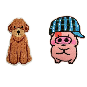 Écussons brodés personnalisés de haute qualité avec logo en forme de cœur pour chapeaux, prix raisonnable, broderie à coudre avec attaches auto-agrippantes, tailles personnalisées - Product Image 5