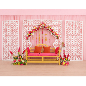 Paneles Metálicos Geométricos Modernos Cortados con Láser, Elegantes Marcos Decorativos para Eventos de Boda, Telones de Fondo para Escenarios de Boda al Aire Libre, Precios Accesibles - Product Image 1
