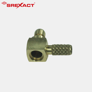 Piezas de Latón Mecanizadas por CNC Personalizadas, Carcasa de Conector RF Torneada con Precisión - Product Image 1