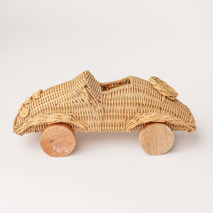 Rattan baby toy <b>car</b> cutest woven convertible <b>cars</b> children vehicle toys direct supply from factory - Product Image 6